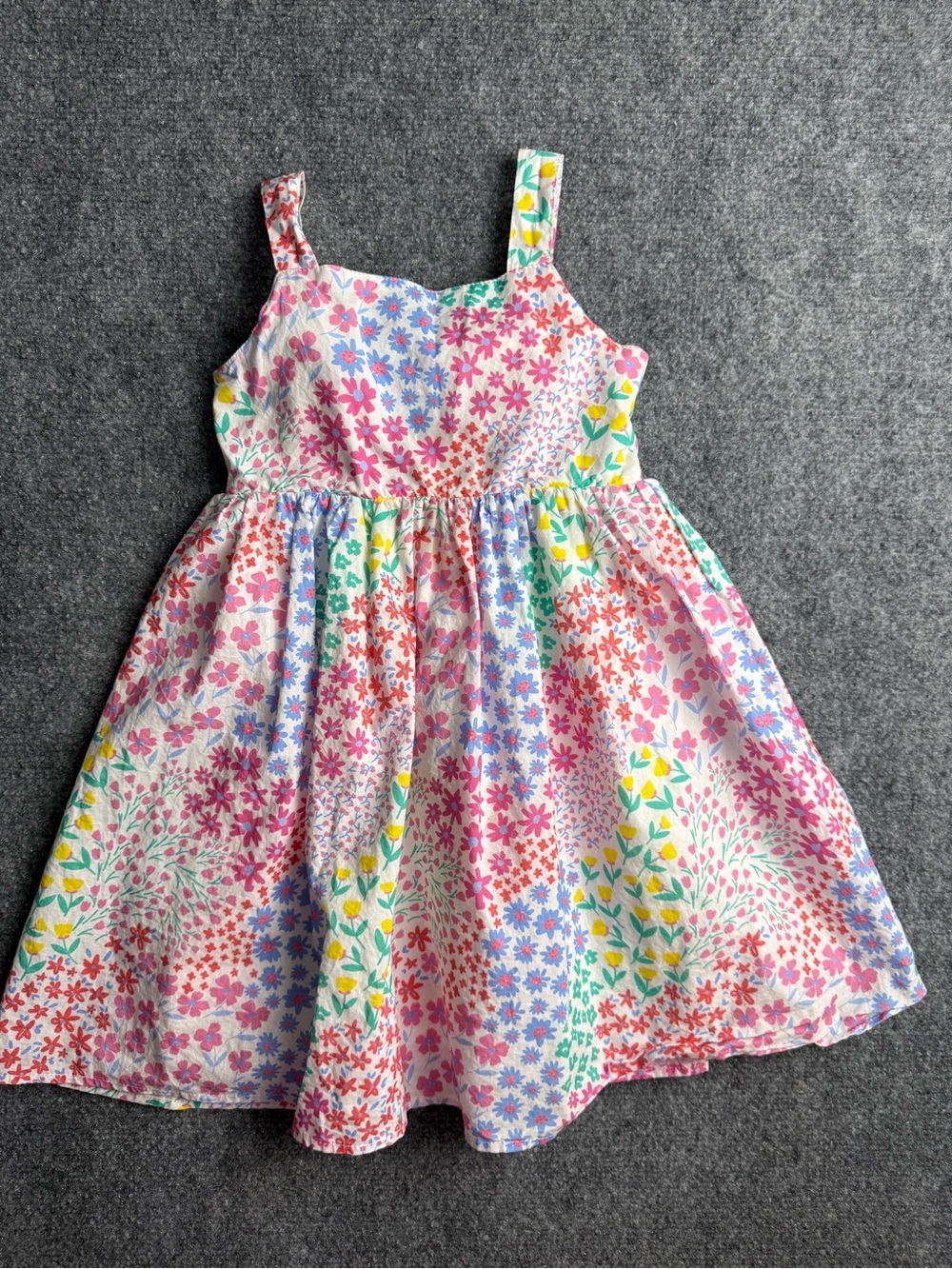 Adventurewear 360 Girls' 4T Floral Sundress Multicolor back bow